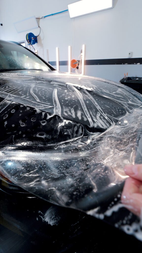 Installing PPF on car